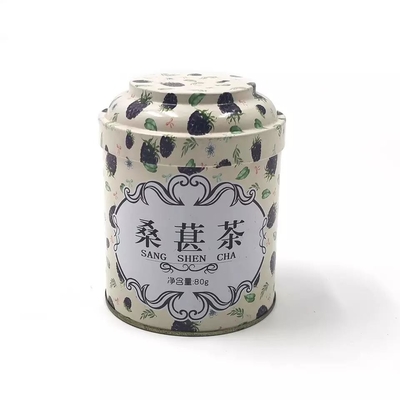 Printing Design Food Grade Airtight Round Black Matte Tins Custom Coffee Tin Can