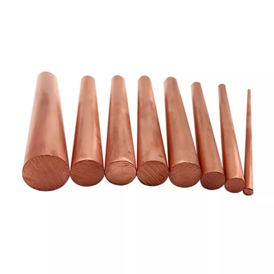 99.9% Purity Copper Bars Rod Polished Customized 6mm 8mm