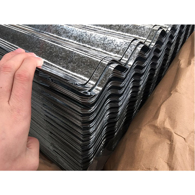 Galvanized Corrugated Steel Zinc Coated 0.11 - 1.0mm Thickness