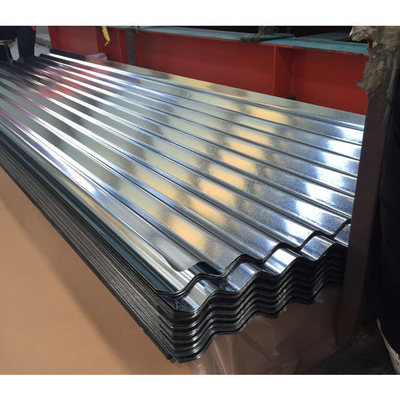 Galvanized Corrugated Steel Zinc Coated 0.11 - 1.0mm Thickness