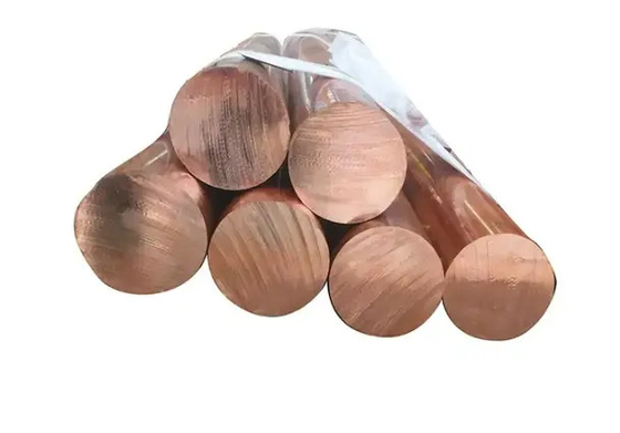 99.9% Purity Copper Bars Rod Polished Customized 6mm 8mm