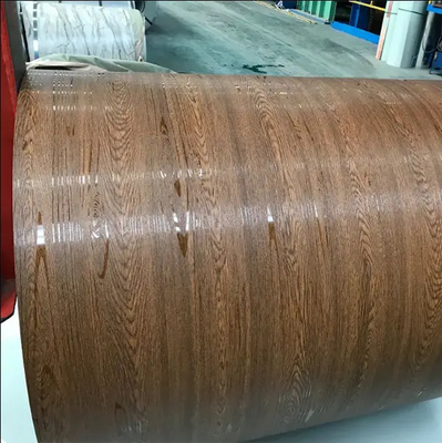 Wood/Grass Pattern Prepainted Galvanized Steel Coil Z275 Z500 0.25-0.8mm Color Coated