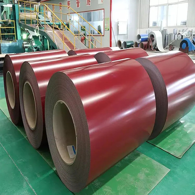 Red Ppgi Prepainted Galvanized Steel Coil 0.4mm Ppgl Color Coated